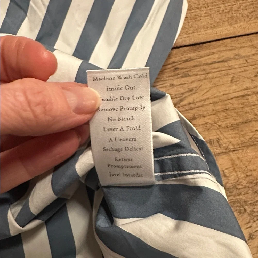 Frank & Eileen “Frank” Woven Button-Up – Slate Stripe - Picture 7 of 8